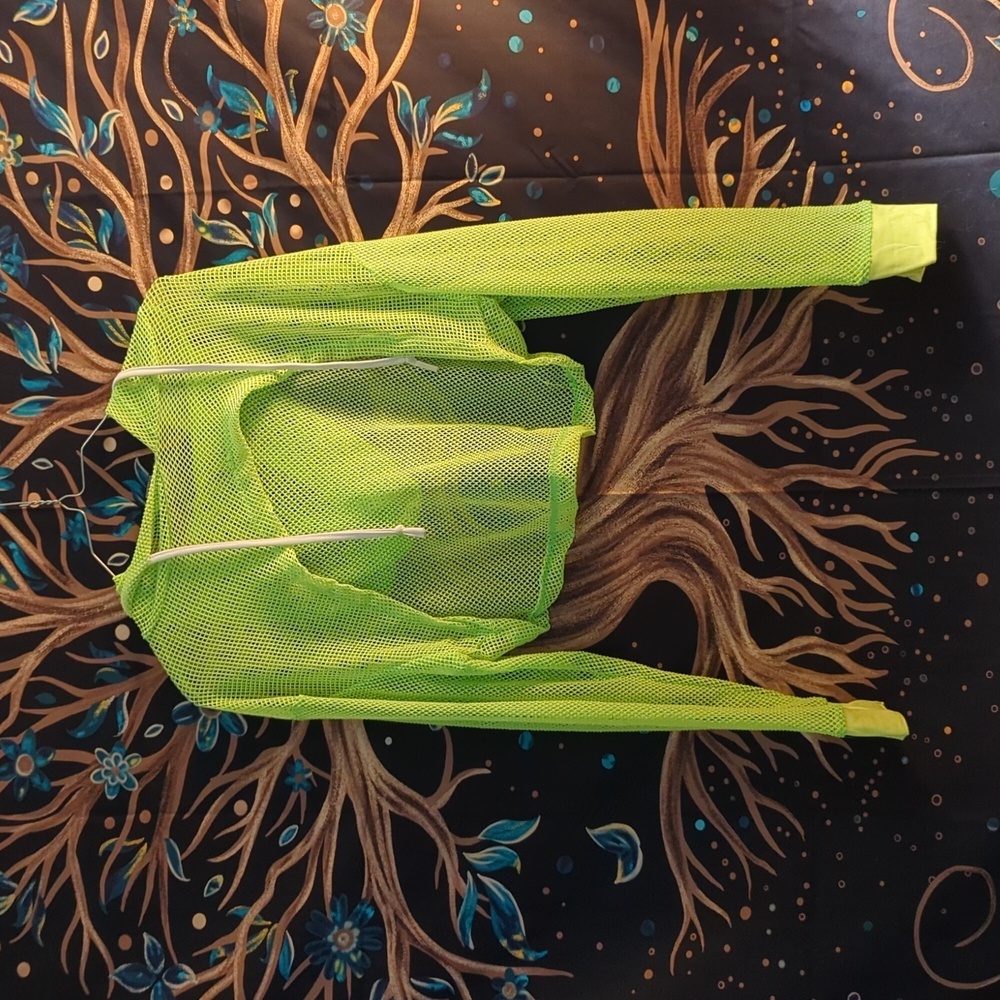 Neon yellow/green shrug